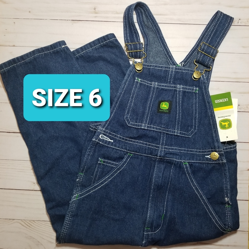 John Deere Denim Overalls Size 6 *New*